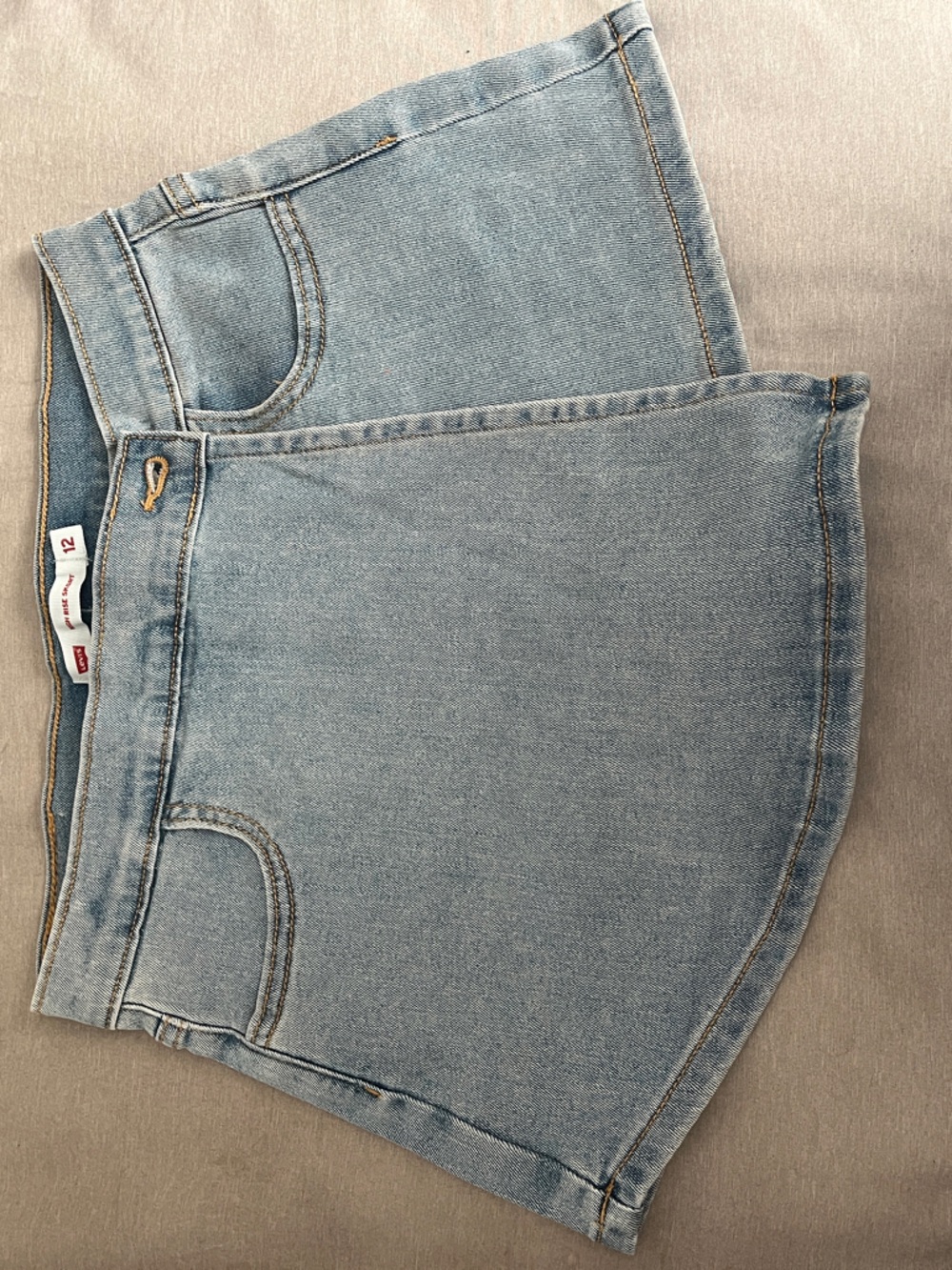 Levi's Light Blue Denim Skort